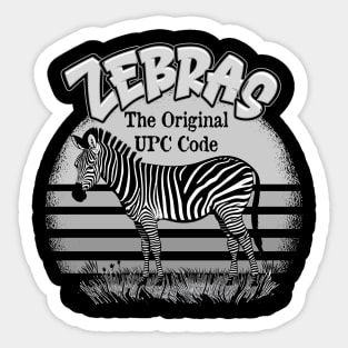 Zebras - The Original UPC Code Sticker